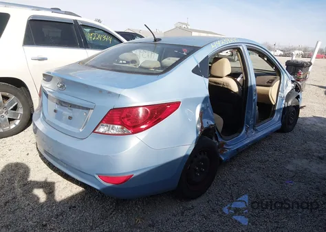 2014 Hyundai Accent Gls z USA, uszkodzony, nr VIN KMHCT4AE7EU645780